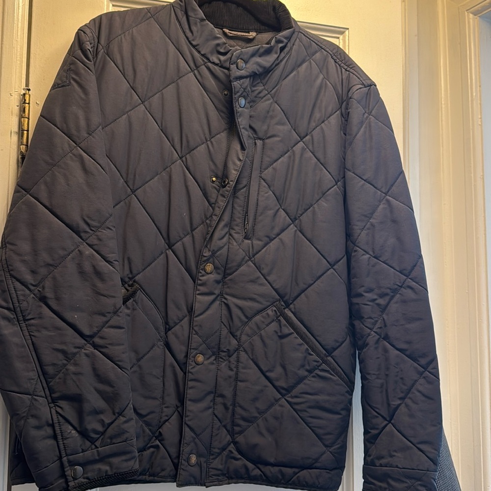 J-Crew Quilted Sussex Jacket - Men’s Large Navy